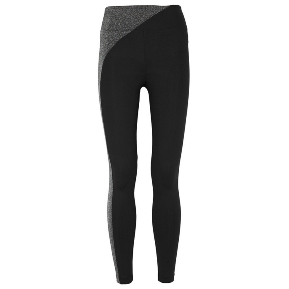 Koral Black Chase Metallic Leggings Size S